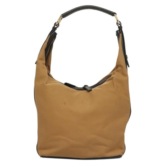 GUCCI Web Sherry Line Shoulder Bag Canvas Beige Gold 001 4288 Auth - Picture 3 of 16